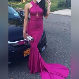 fuchsia prom dresses